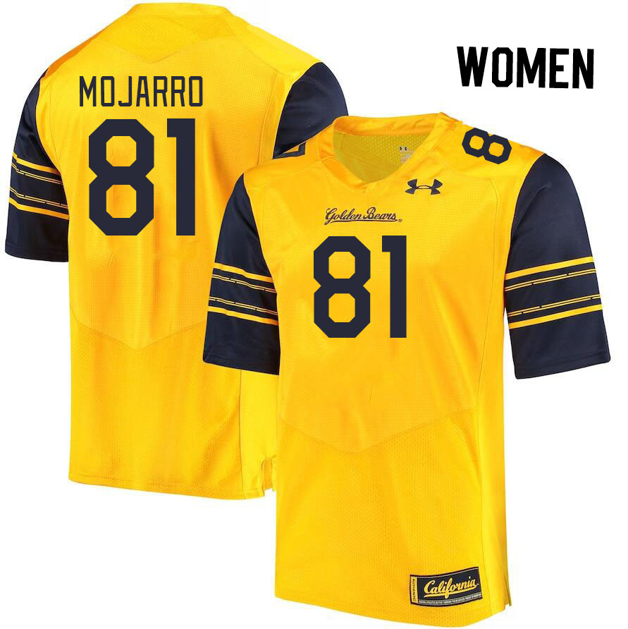 Women #81 Elijah Mojarro California Golden Bears College Football Jerseys Stitched Sale-Gold